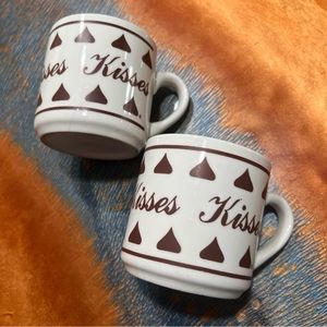 Vintage Hershey Kisses Coffee Mugs 1980s set of 2